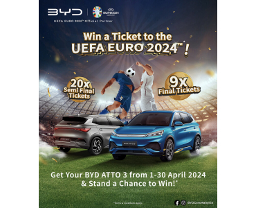 Sime Darby Motors Celebrates BYD’s Official Partnership with UEFA EURO 2024™ with an Exciting Campaign